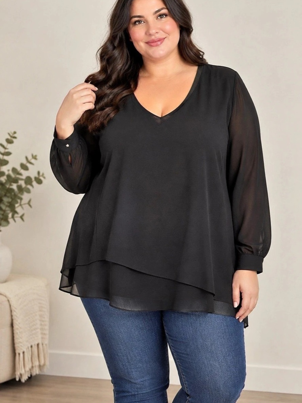 ✴️New✴️High-Low Tunic Black (Unbranded)